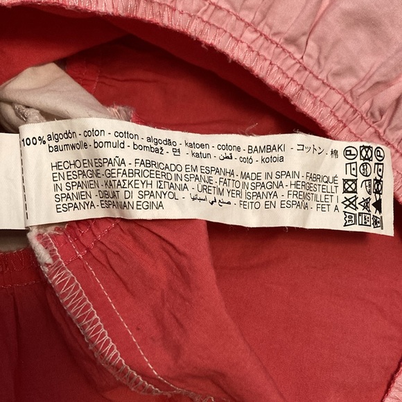 Zara Kids Tricolor Pink Cotton Dress Size 4Y - 5Y (110cm) - Picture 5 of 6